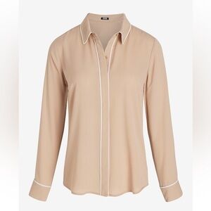 NWT Express Relaxed Tipped Portofino Shirt Size Medium